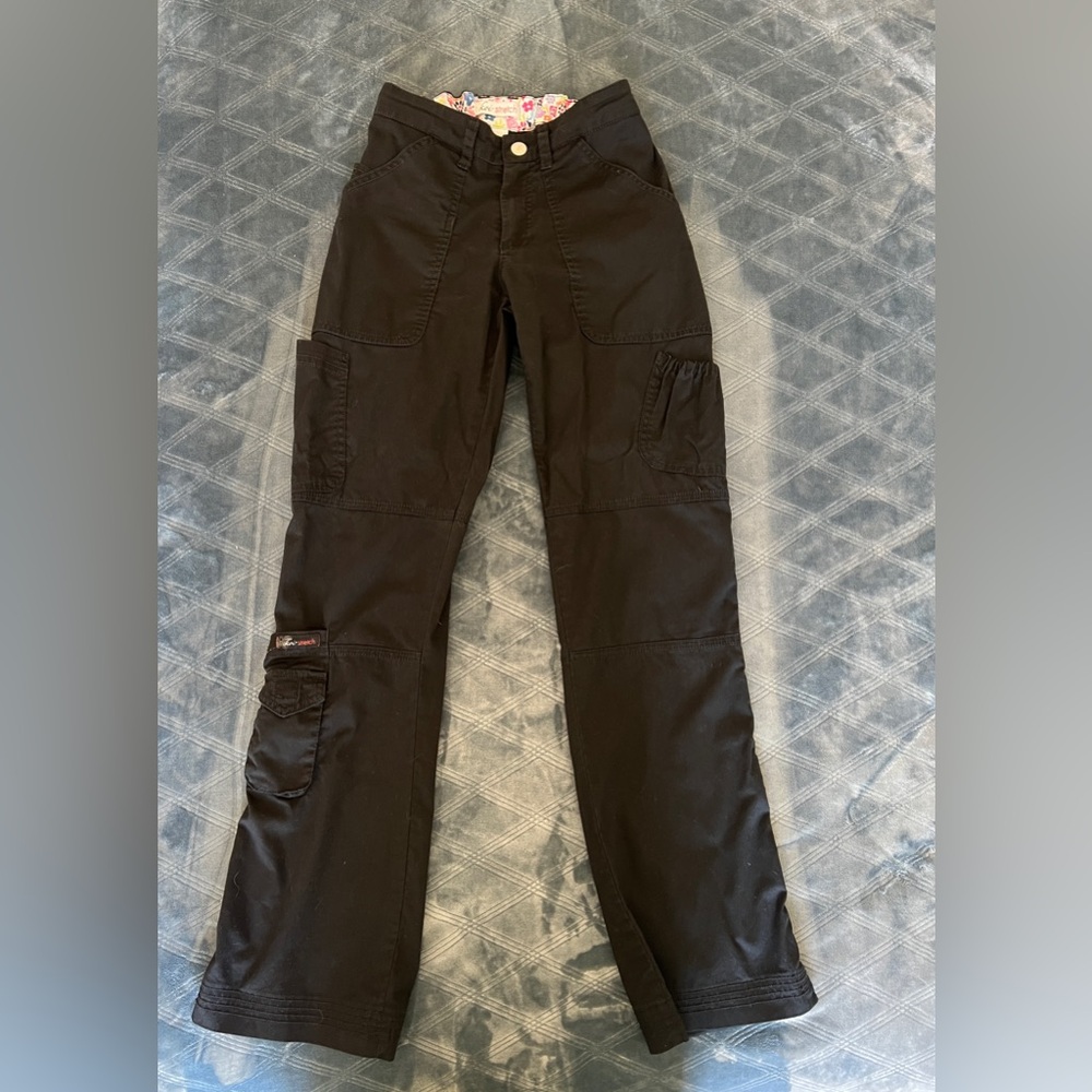 Koi extra stretch black scrub pant 714 jada